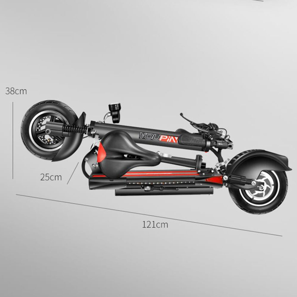 L-Q02 Foldable Electric Scooter – 500W | 48V | Cruise Control | USB Charging
