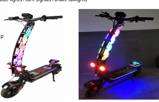 L-CTS1 Electric Scooter – 800W | Hydraulic Suspension | RGB Lights